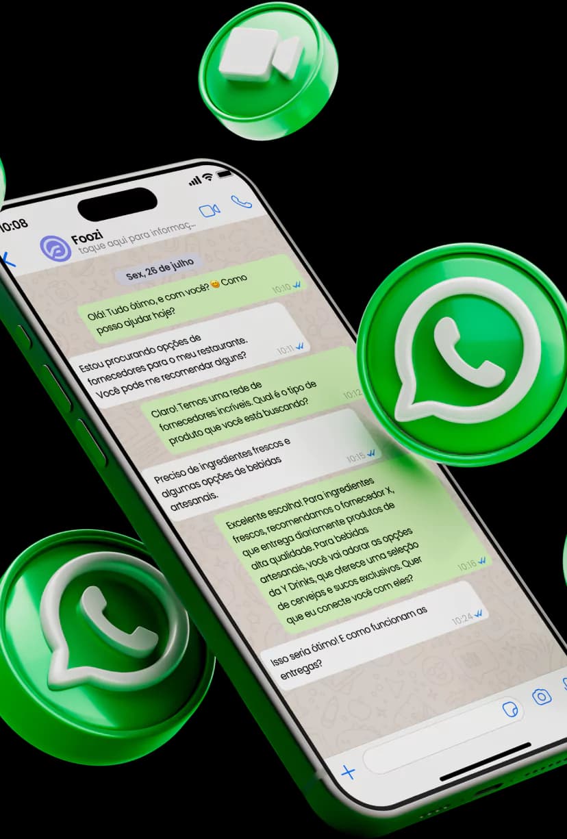 Celular com whatsapp aberto