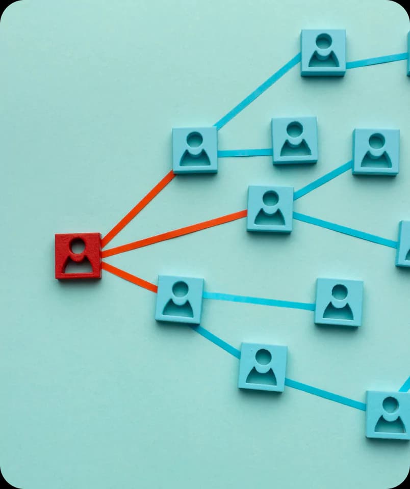 Ilustração de pessoas se conectando